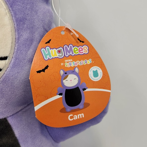 Hug Mees Squishmallows Cam the Cat Bat Costume 14" Plush Soft Toy Halloween New - Picture 2 of 6